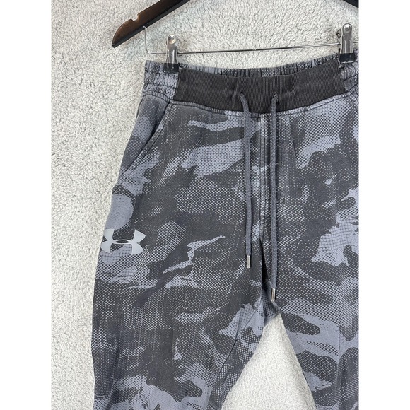 Under Armour ColdGear Pants Mens Large Gray Camo Fitted Joggers Athletic Gym Men